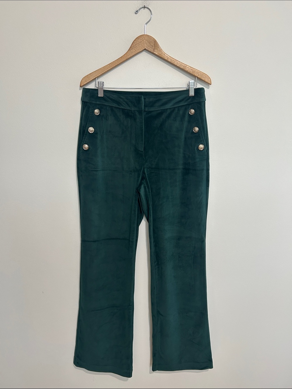 Maison D’Amelie Wide Leg Velvet Sailor Pants Size 10 EUC